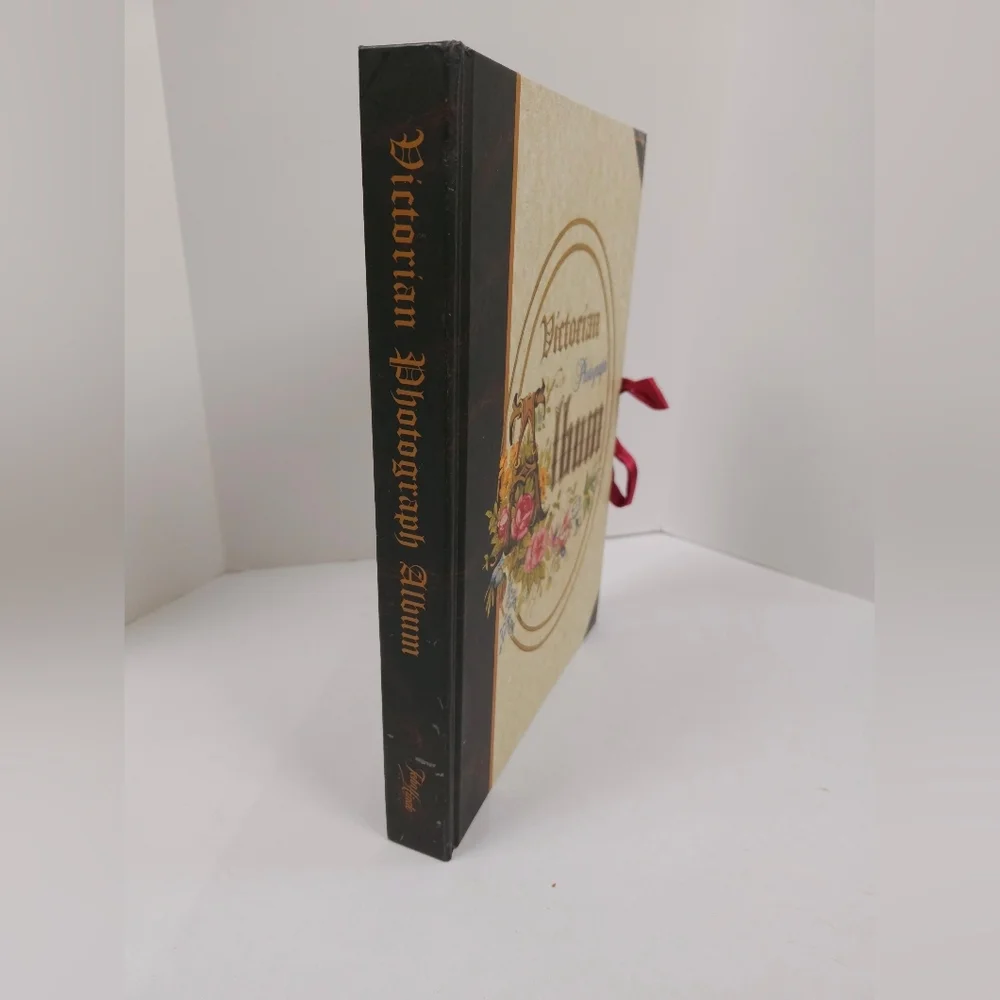 Victorian Photograph Album with Floral Design
